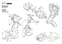 Bosch 3 601 JA9 000 Gdr 14,4-Li Impact Wrench 14.4 V / Eu Spare Parts